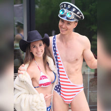 Load image into Gallery viewer, Red, White, and Bro Brokini