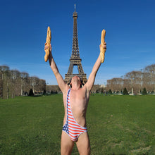 Load image into Gallery viewer, Red, White, and Bro Brokini