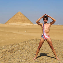 Load image into Gallery viewer, Red, White, and Bro Brokini