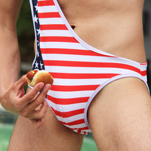 Load image into Gallery viewer, Red, White, and Bro Brokini