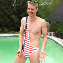 Load image into Gallery viewer, Red, White, and Bro Brokini