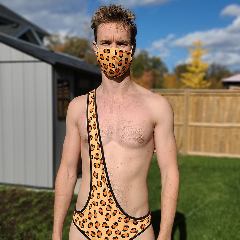 The Leopard King Brokini - Men's Party Bathing Suit